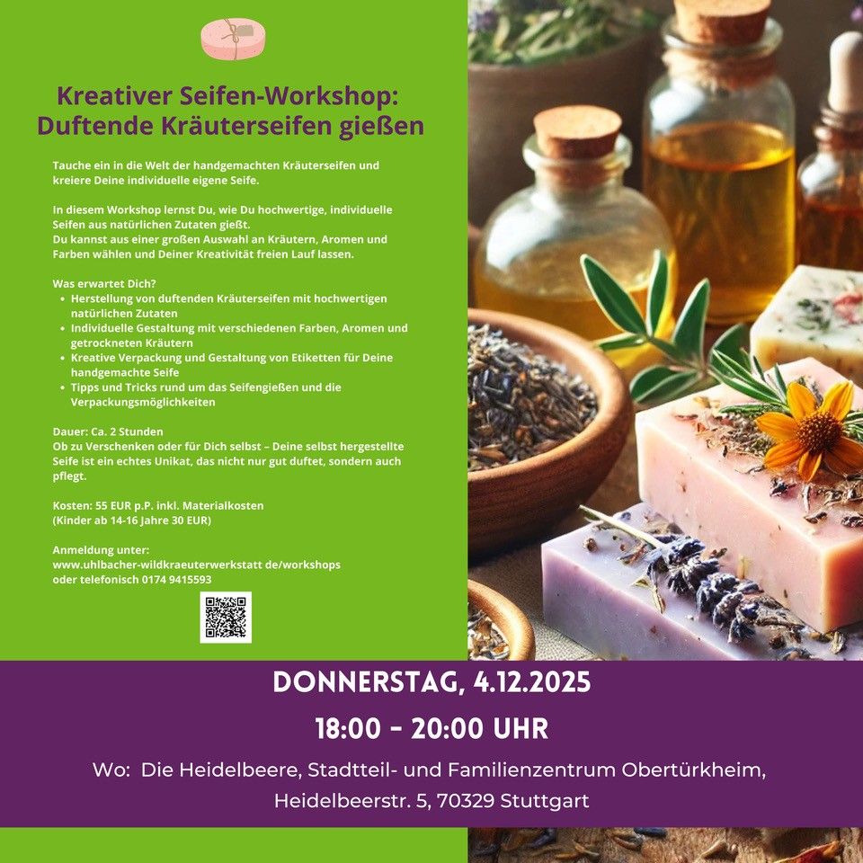 Der Flyer für die jeweilige Veranstaltung mit Datum und Kurzbeschreibung