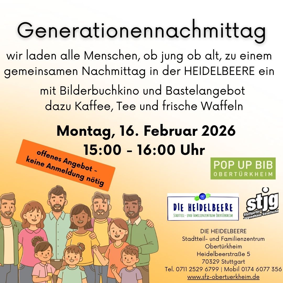 Der Flyer für die jeweilige Veranstaltung mit Datum und Kurzbeschreibung