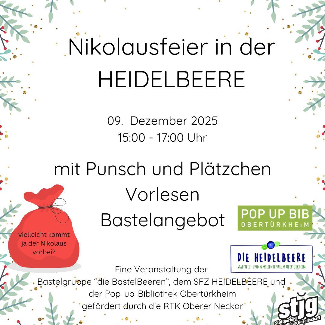 Der Flyer für die jeweilige Veranstaltung mit Datum und Kurzbeschreibung